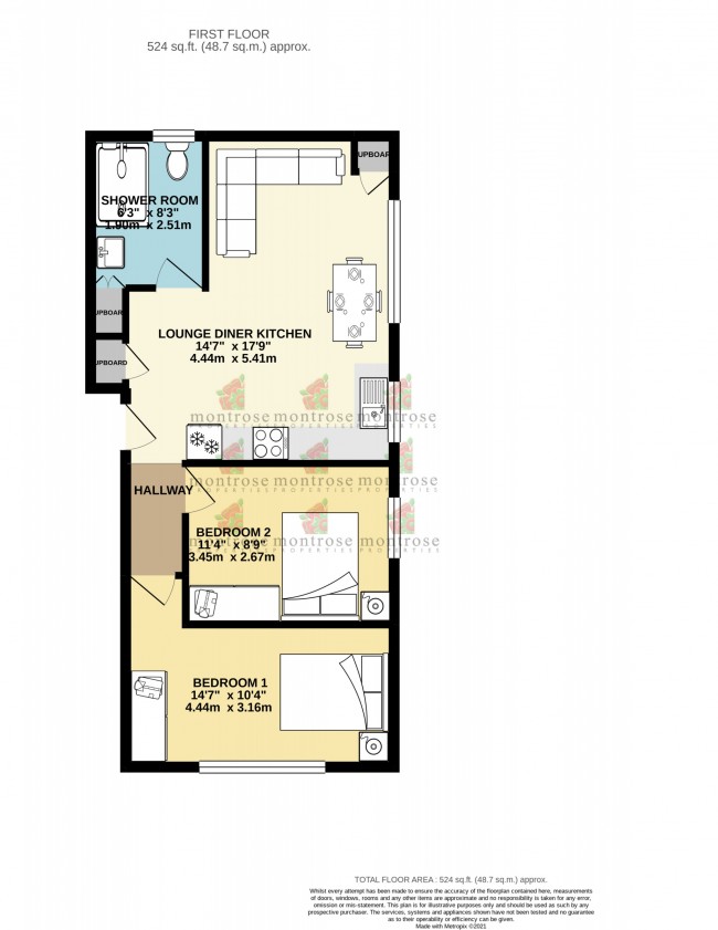 Floorplan for Barlow Moor Road