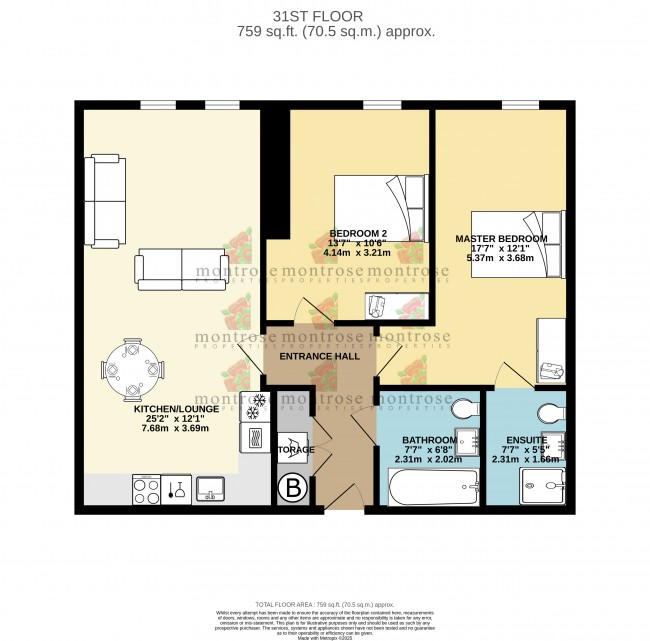 Floorplan for South Tower, Deansgate Square