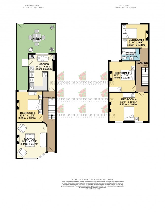 Floorplan for Redcar Avenue, Withington, m20